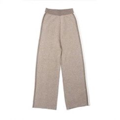 Cashmere Wool Knitting Pants Sustainable Casual Trousers