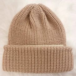 Knit Unisex Wool Alpaca Rib Knit Hats 8PCS 